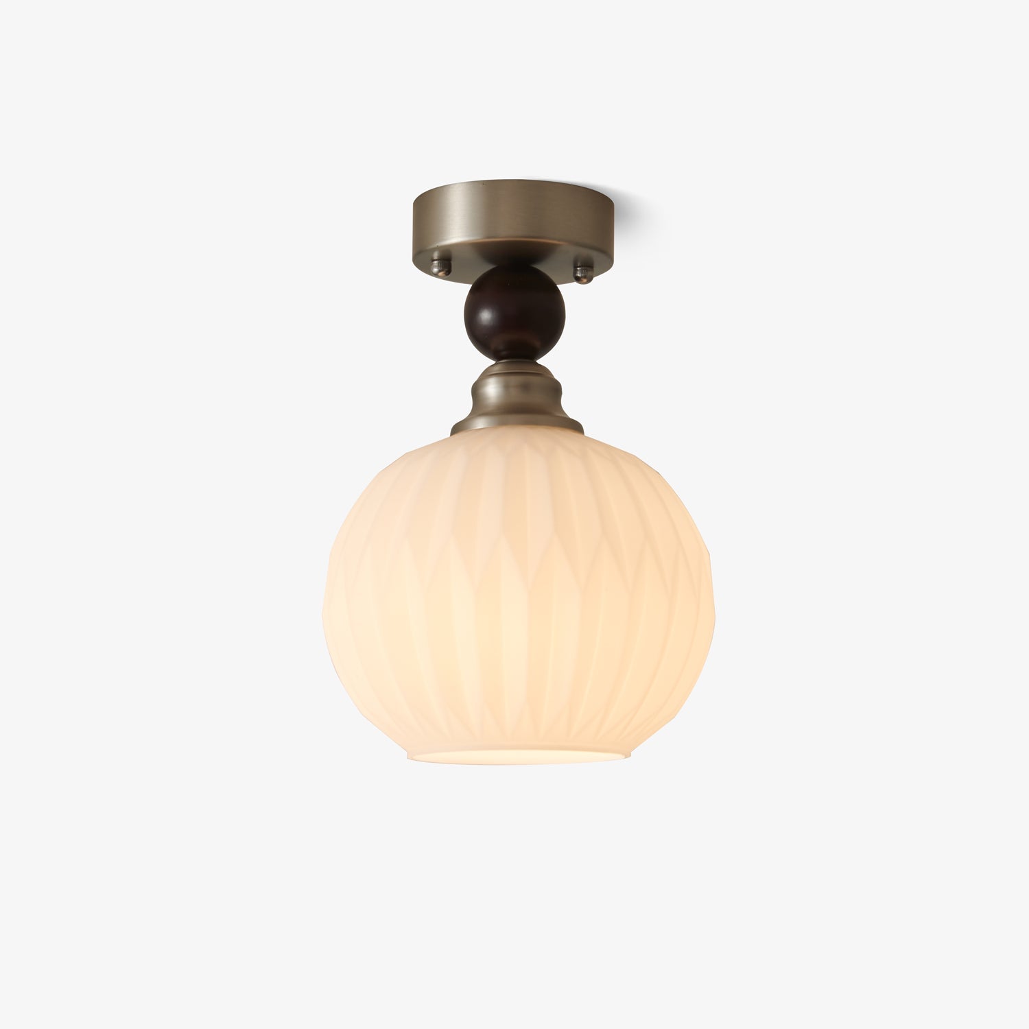 Ivcarila Plafonnier en Verre Perle Sphère Minimaliste Moderne