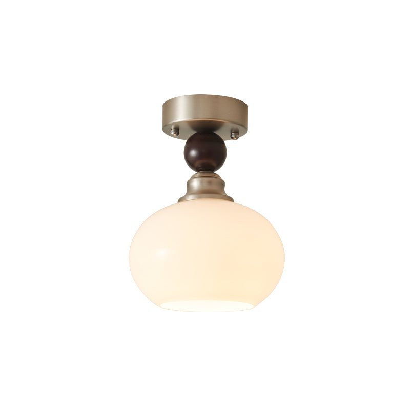 Ivcarila Plafonnier en Verre Perle Sphère Minimaliste Moderne