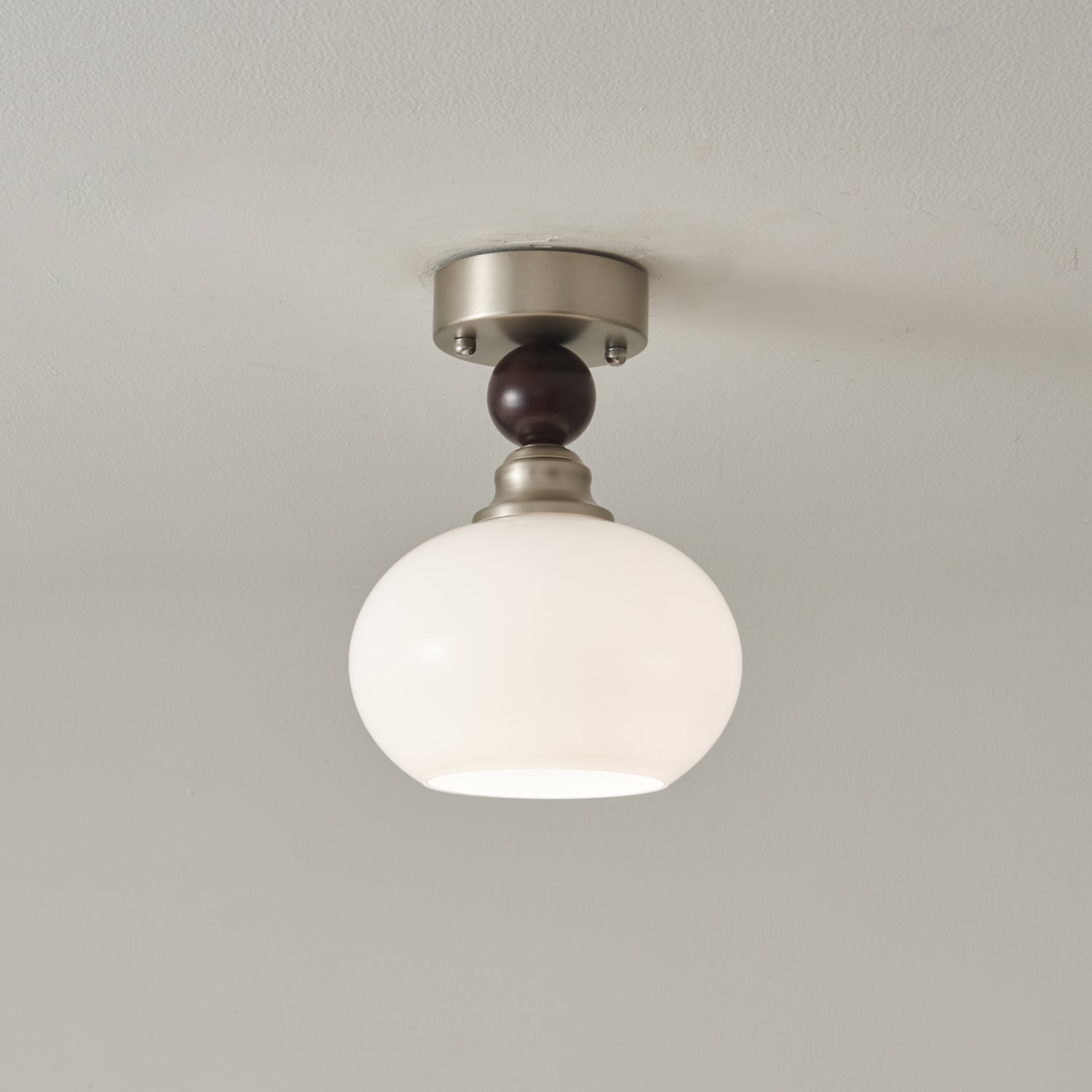 Ivcarila Plafonnier en Verre Perle Sphère Minimaliste Moderne