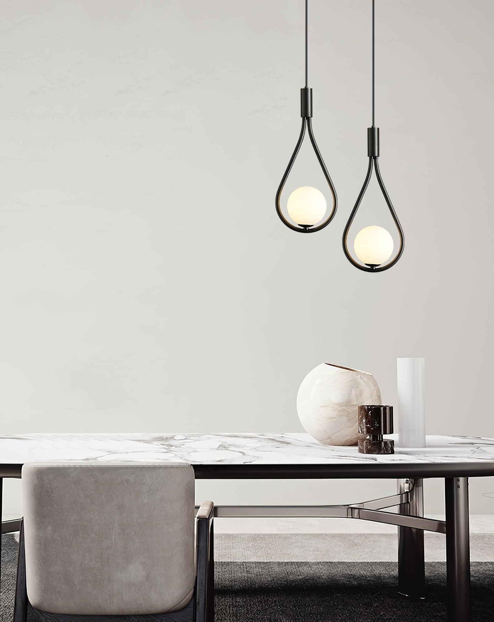 Droplet Suspension en Laiton Moderne