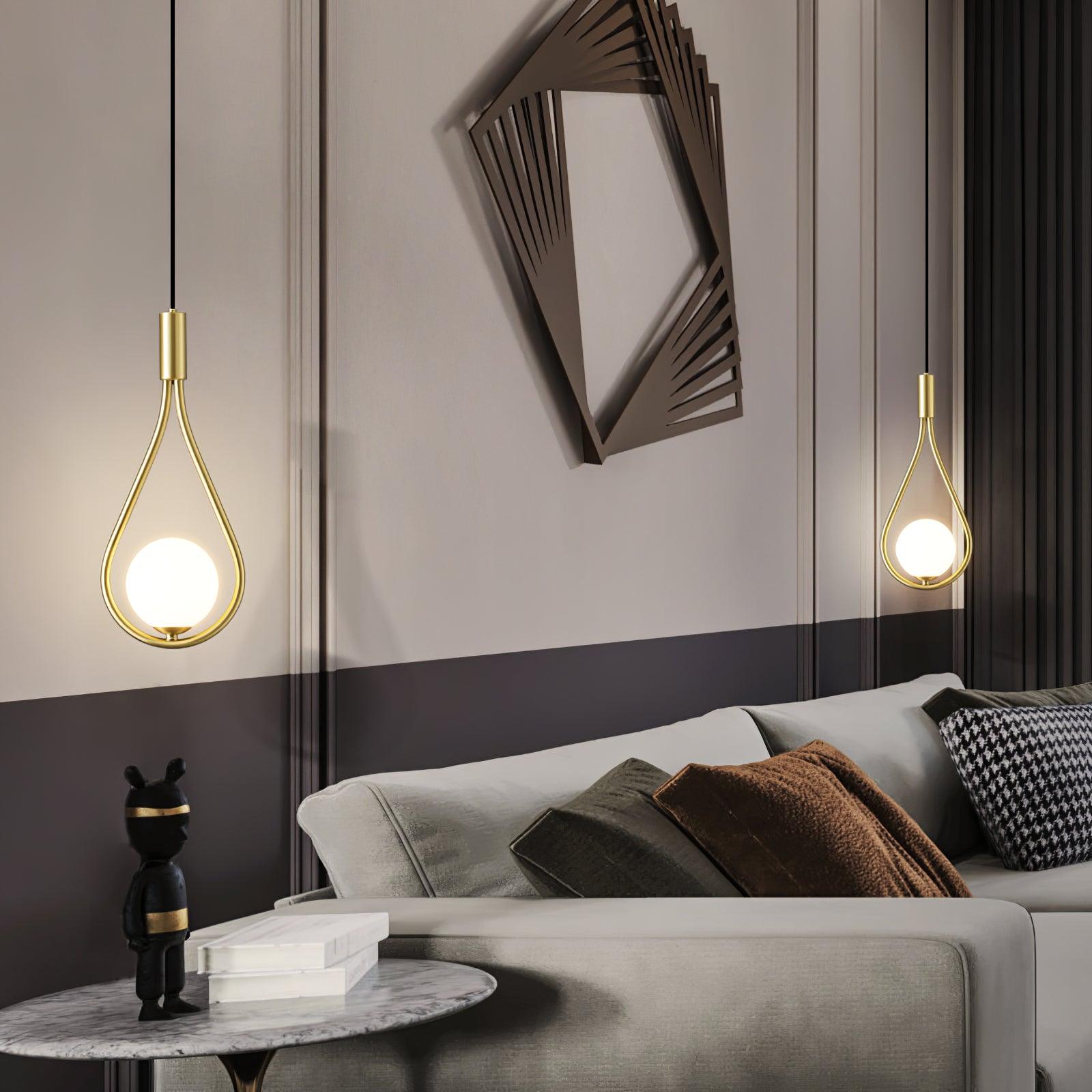 Droplet Suspension en Laiton Moderne