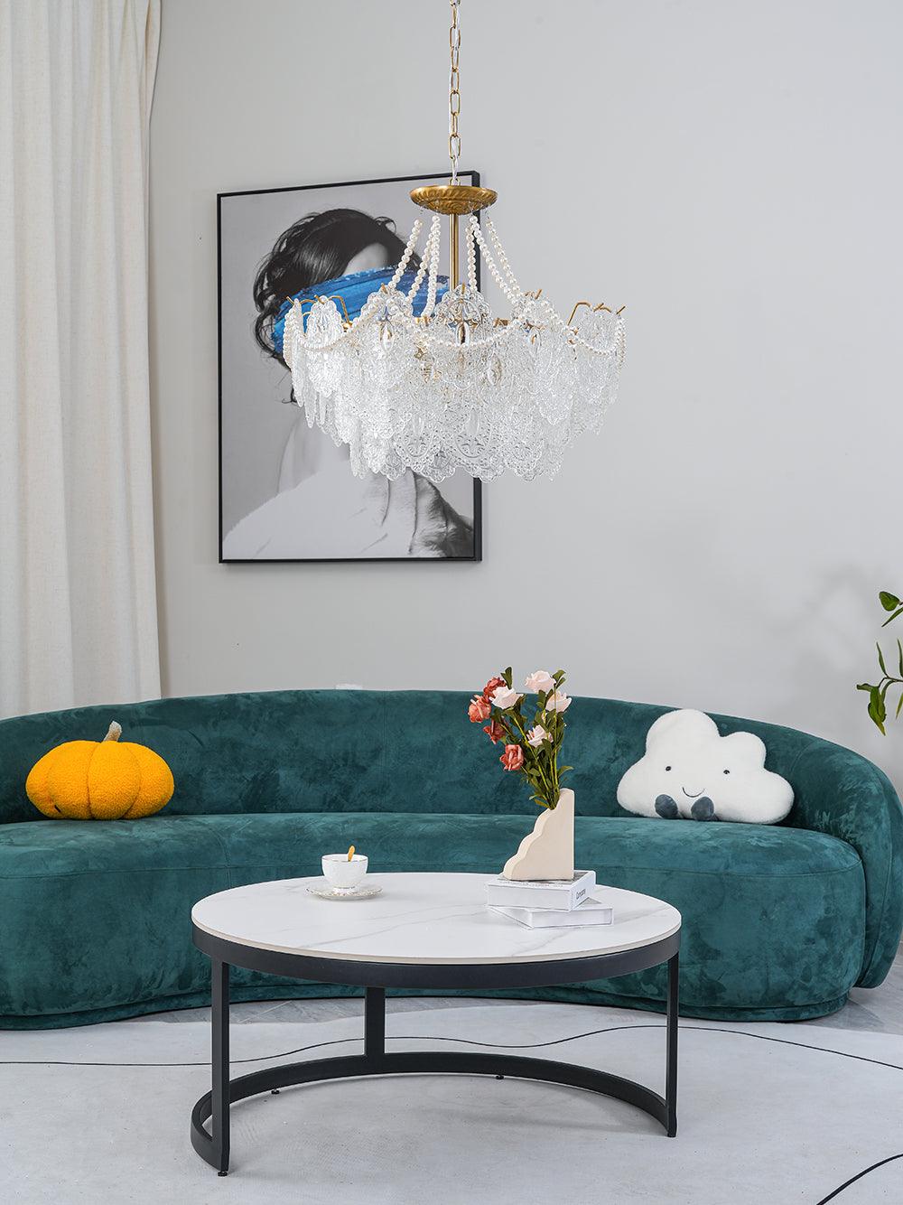 Lustra Lustre en Perles et Verre Luxe