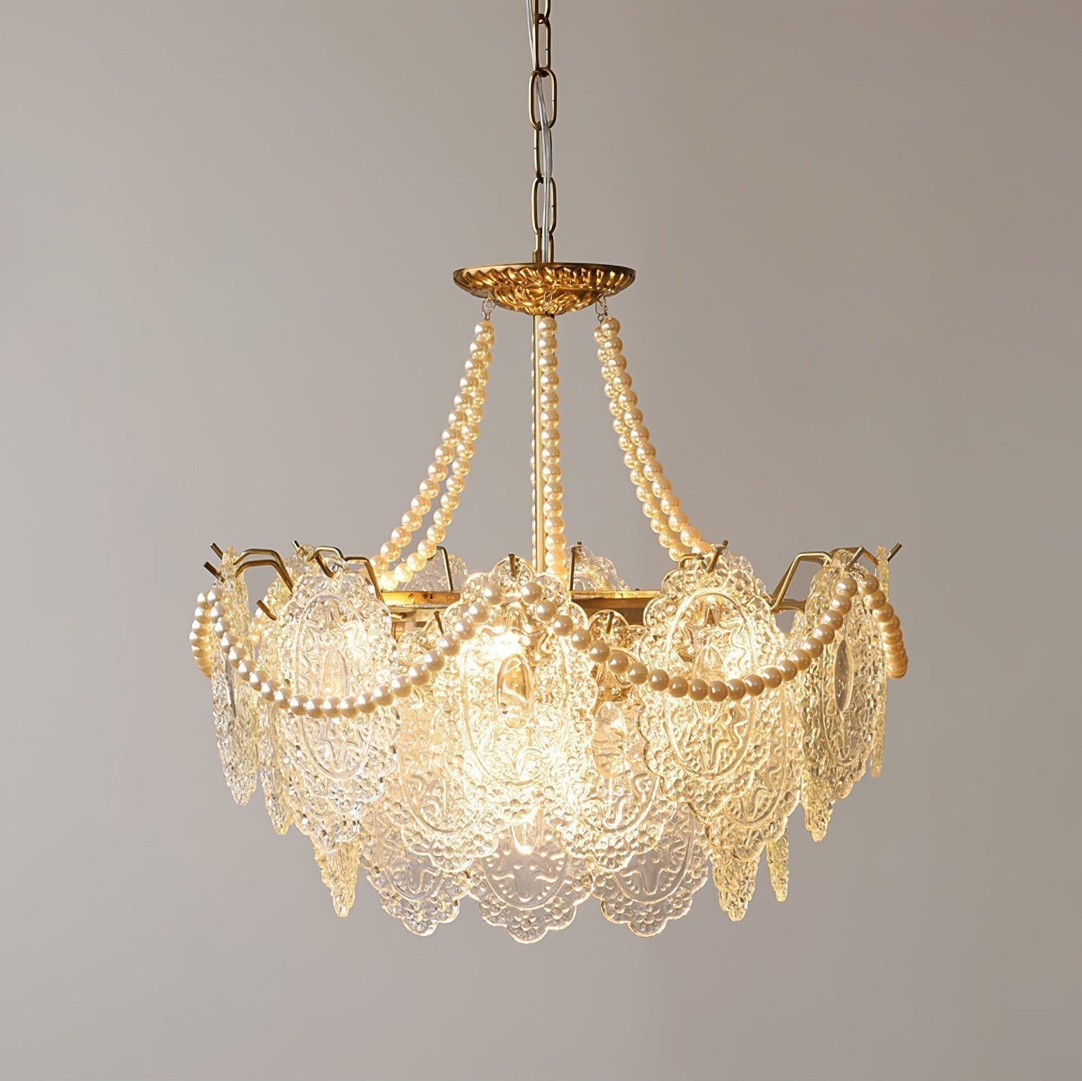 Lustra Lustre en Perles et Verre Luxe