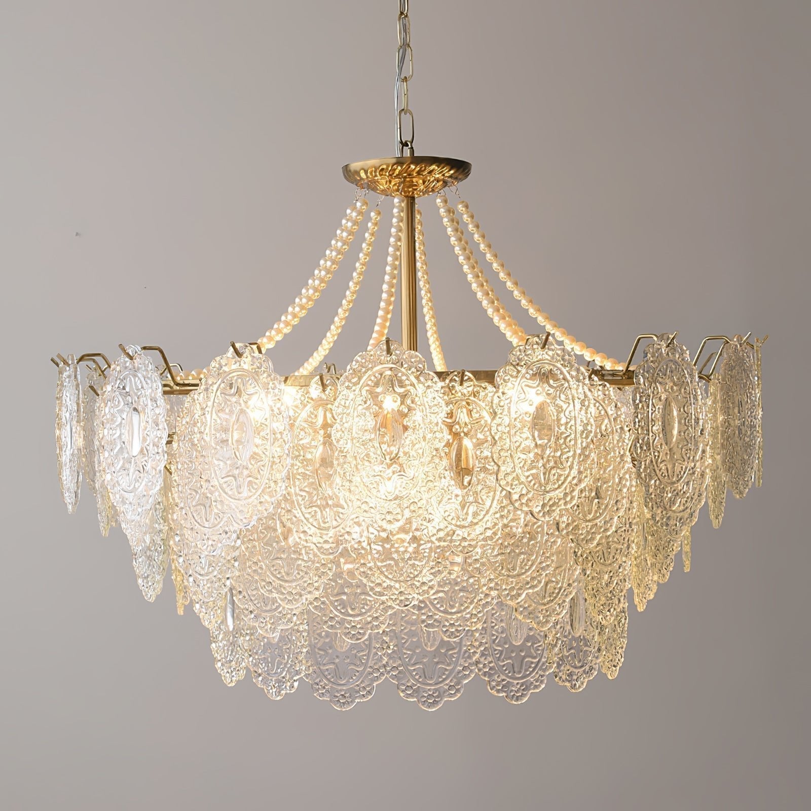 Lustra Lustre en Perles et Verre Luxe