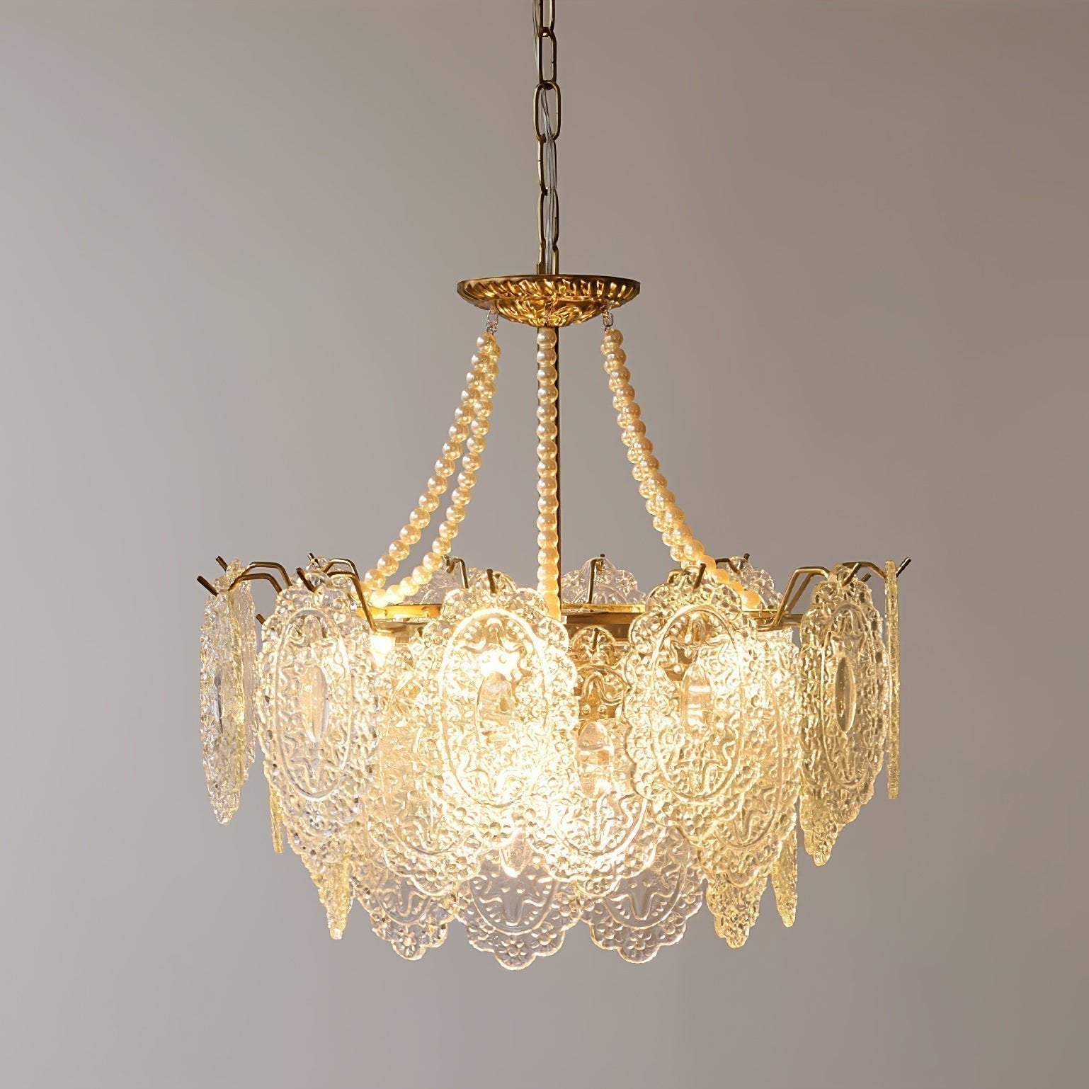 Lustra Lustre en Perles et Verre Luxe