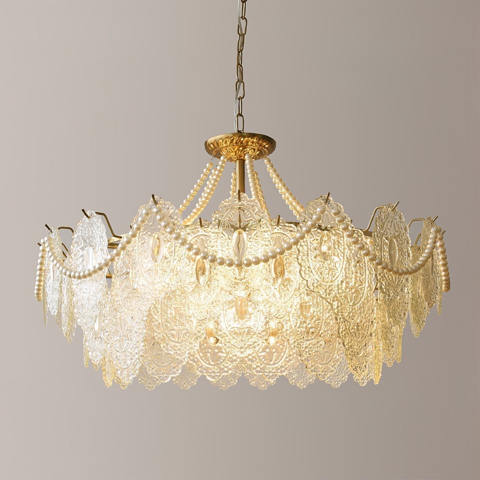 Lustra Lustre en Perles et Verre Luxe