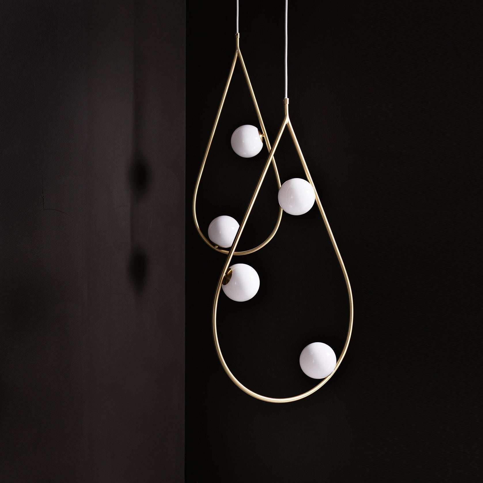 Ertheion Suspension Verre Perles Minimaliste