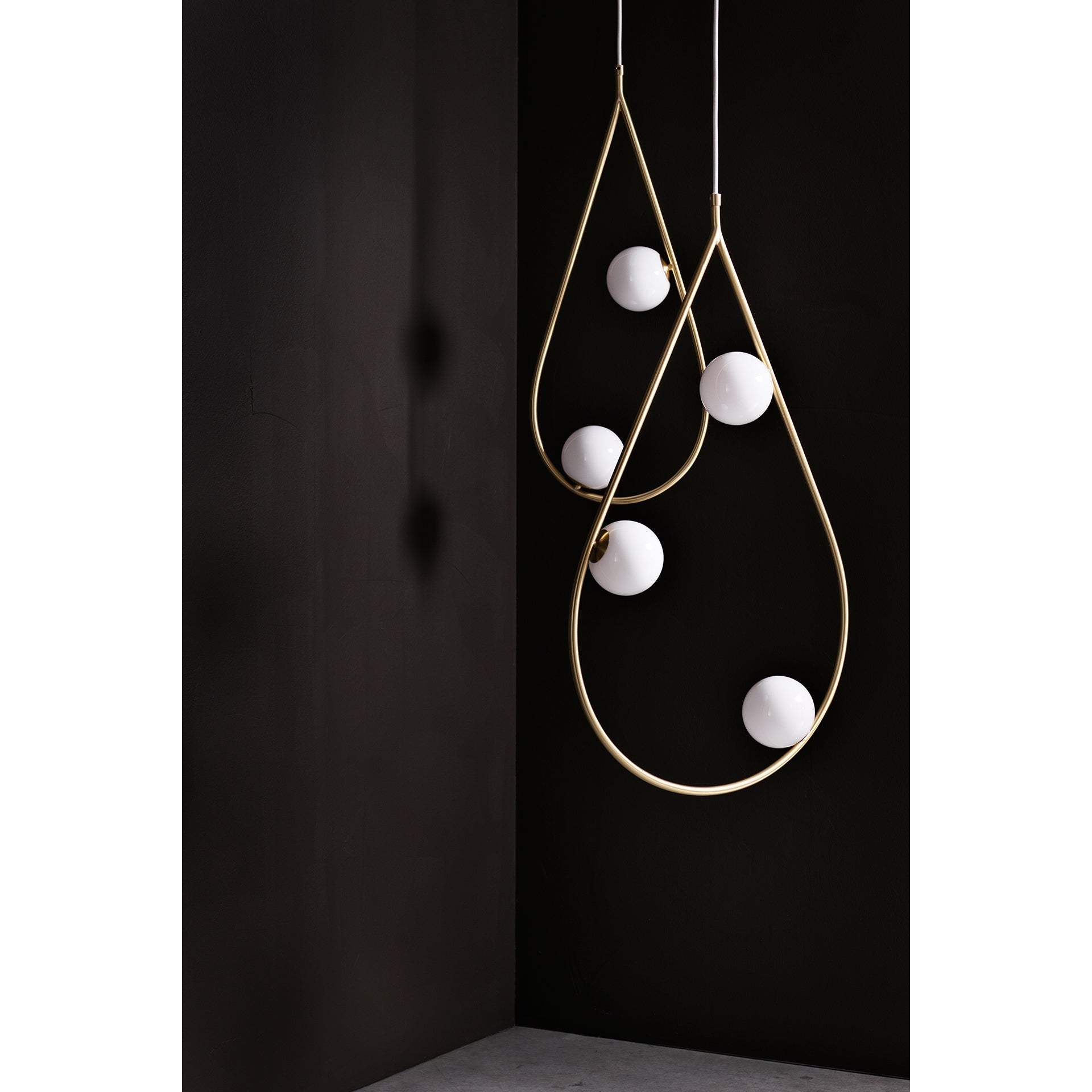 Ertheion Suspension Verre Perles Minimaliste