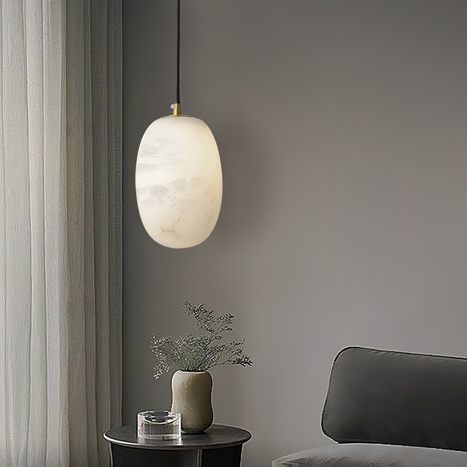 Vevelila Suspension Moderne en Albâtre