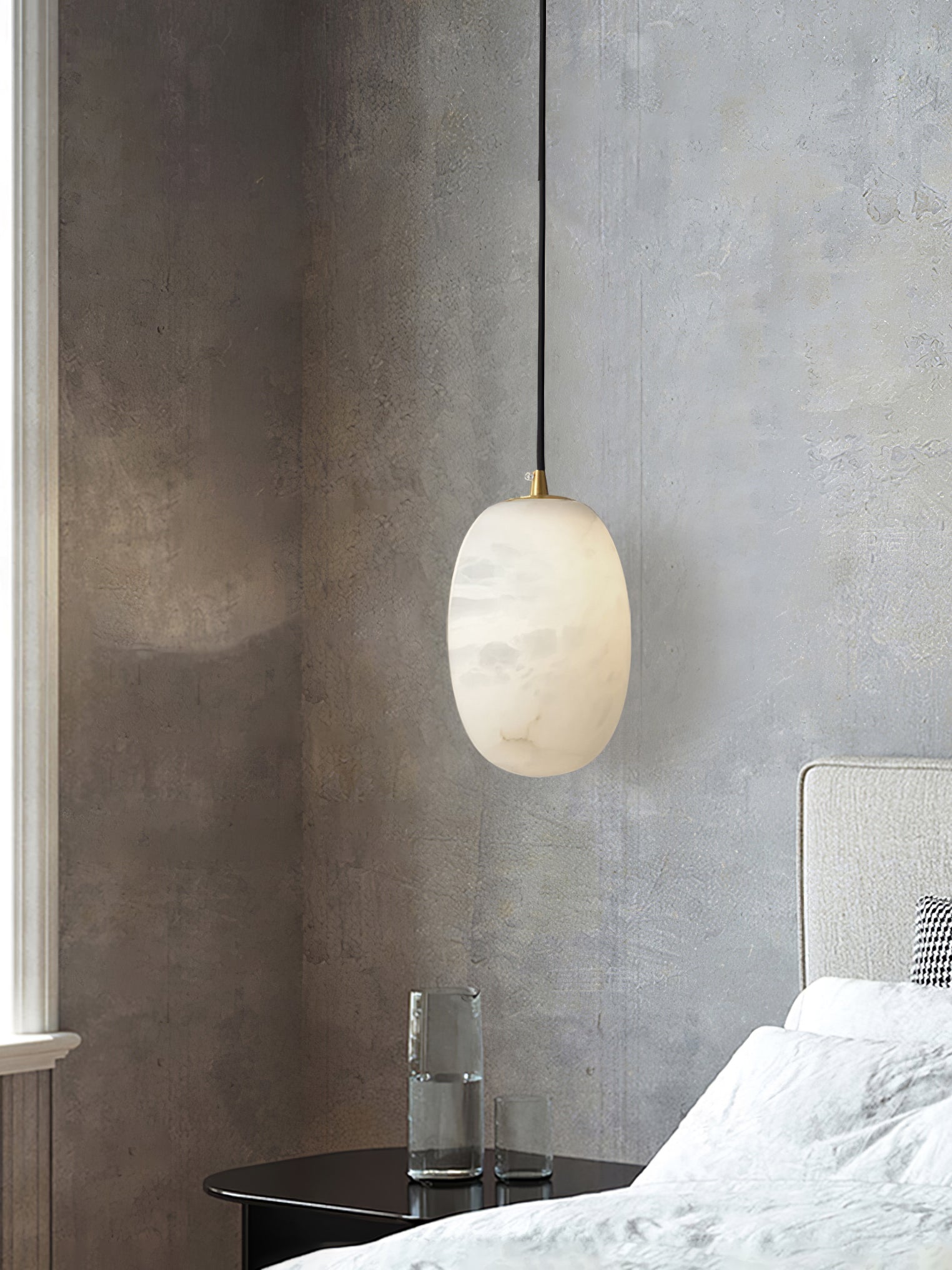 Vevelila Suspension Moderne en Albâtre