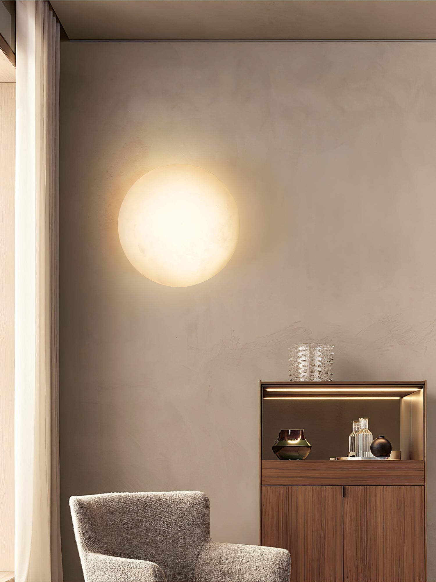 Eurthais Applique Murale Minimaliste en Albâtre