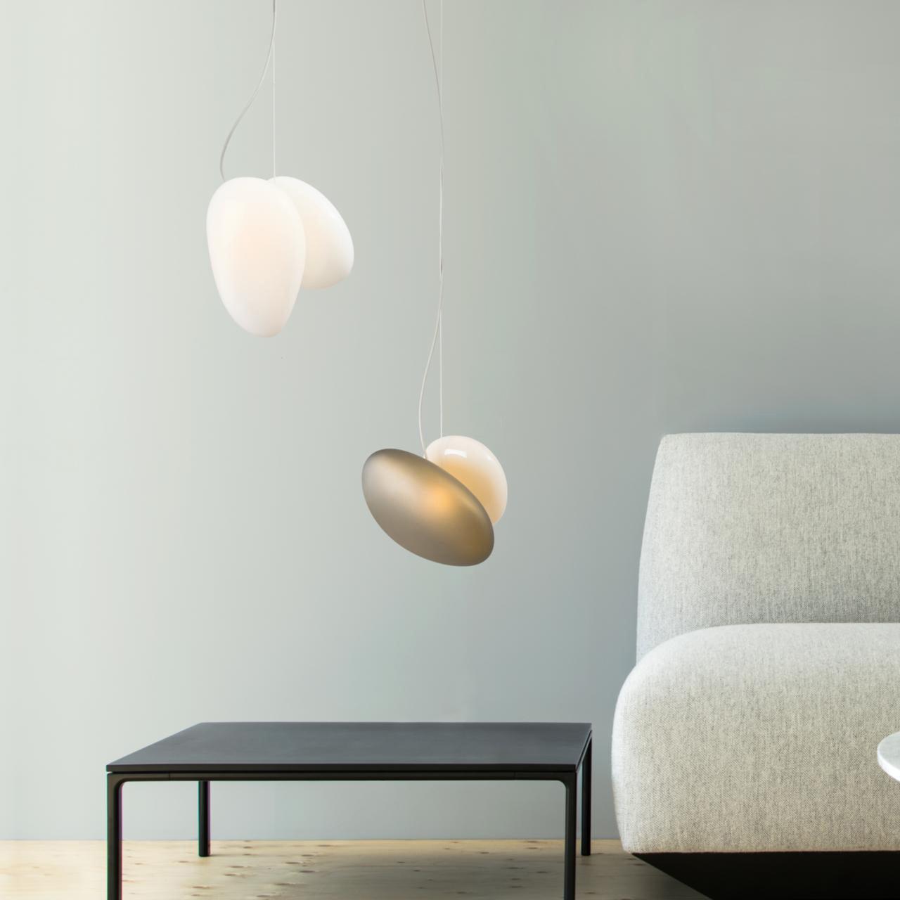 Eclipse Suspension en Verre Givré