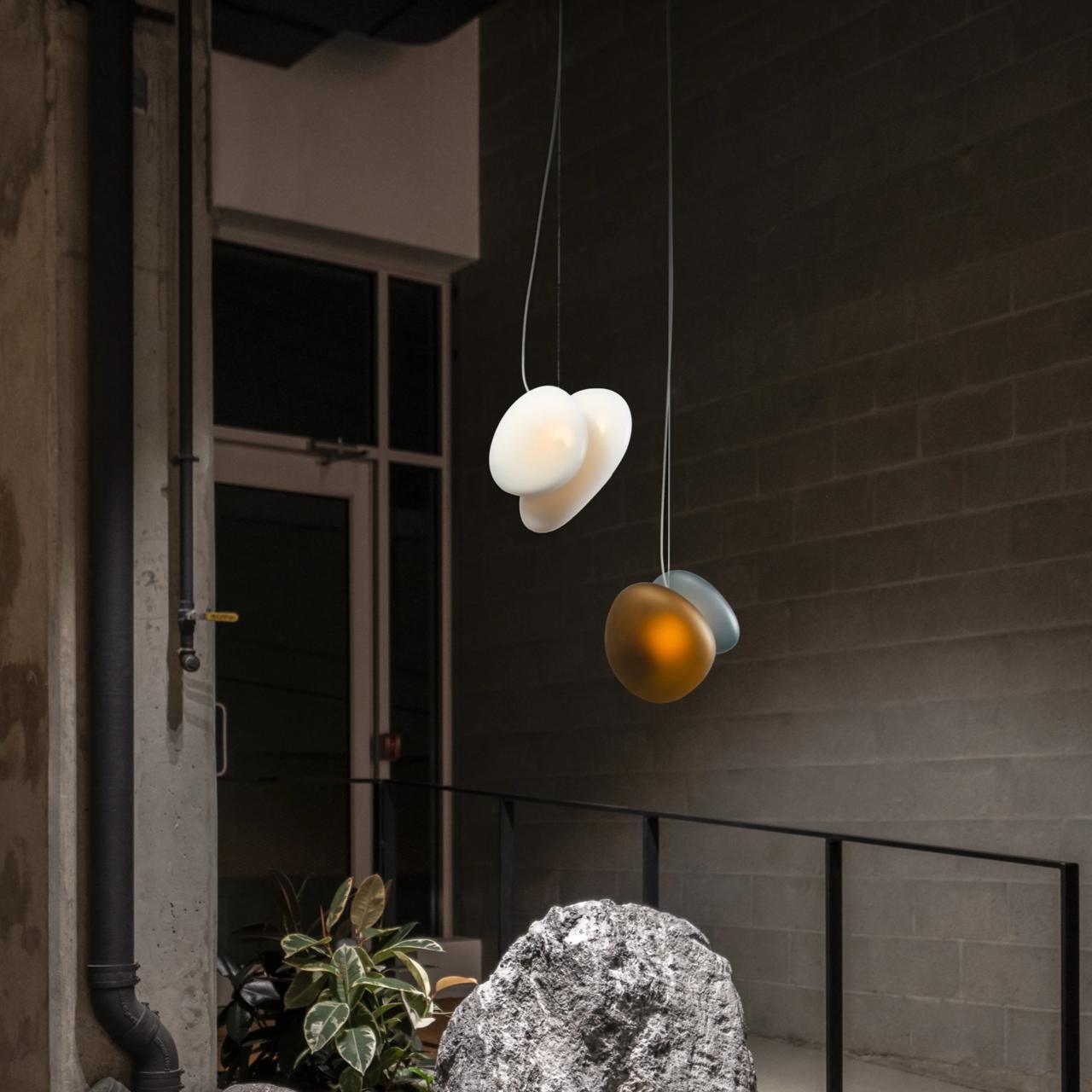 Eclipse Suspension en Verre Givré