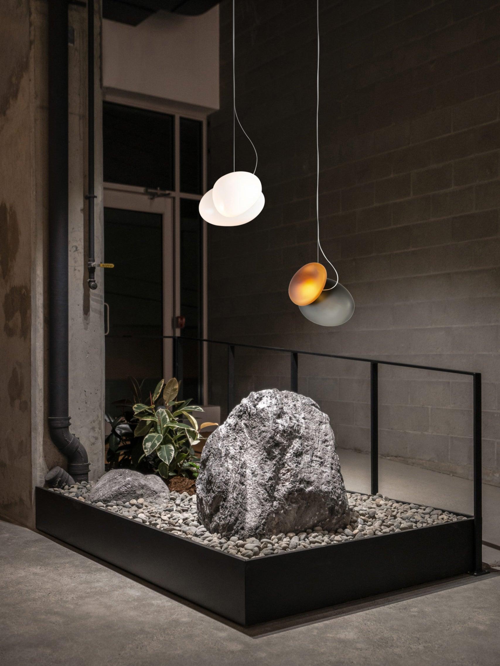 Eclipse Suspension en Verre Givré