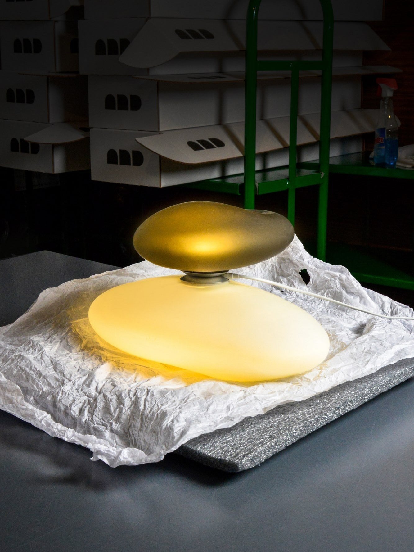 Eclipse Suspension en Verre Givré