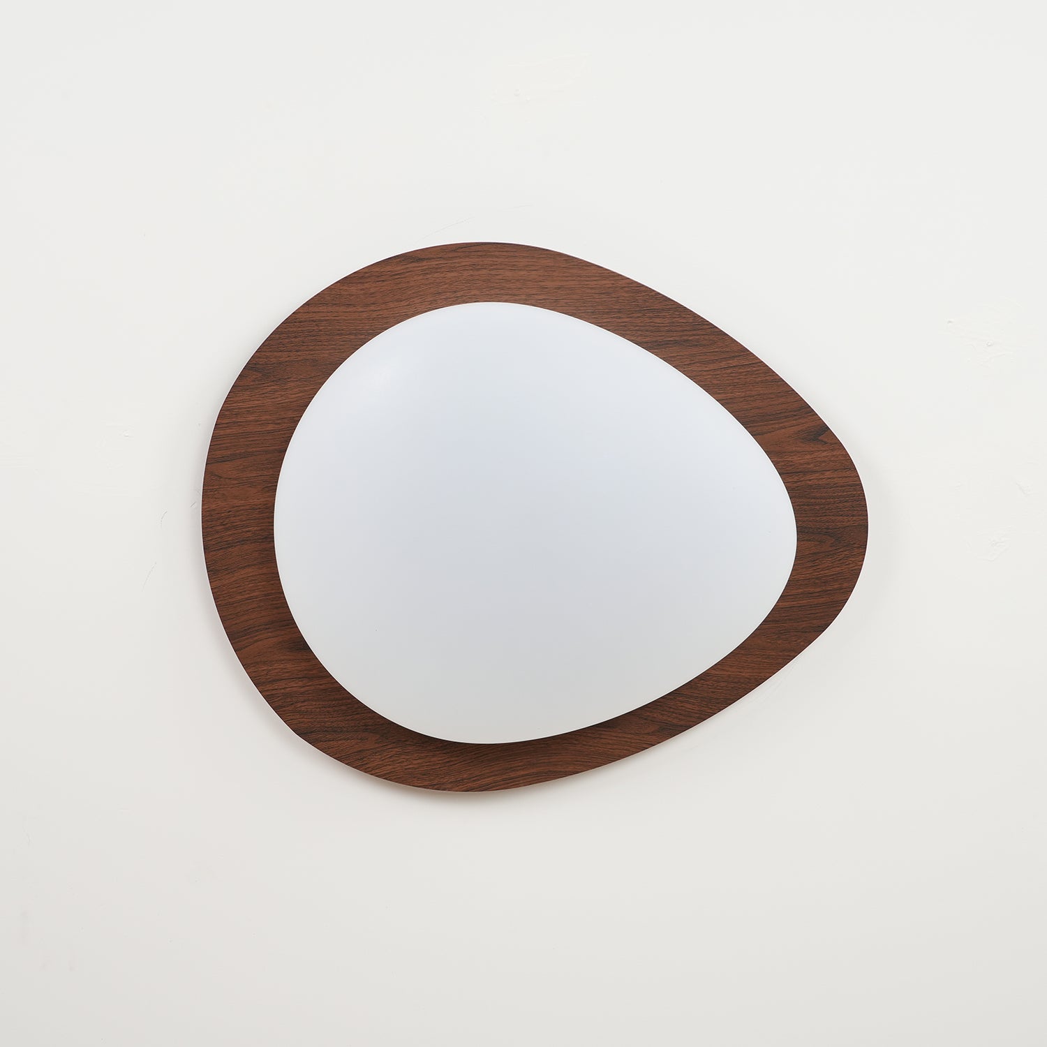 Solara Plafonnier Galet en Noyer Acrylique LED