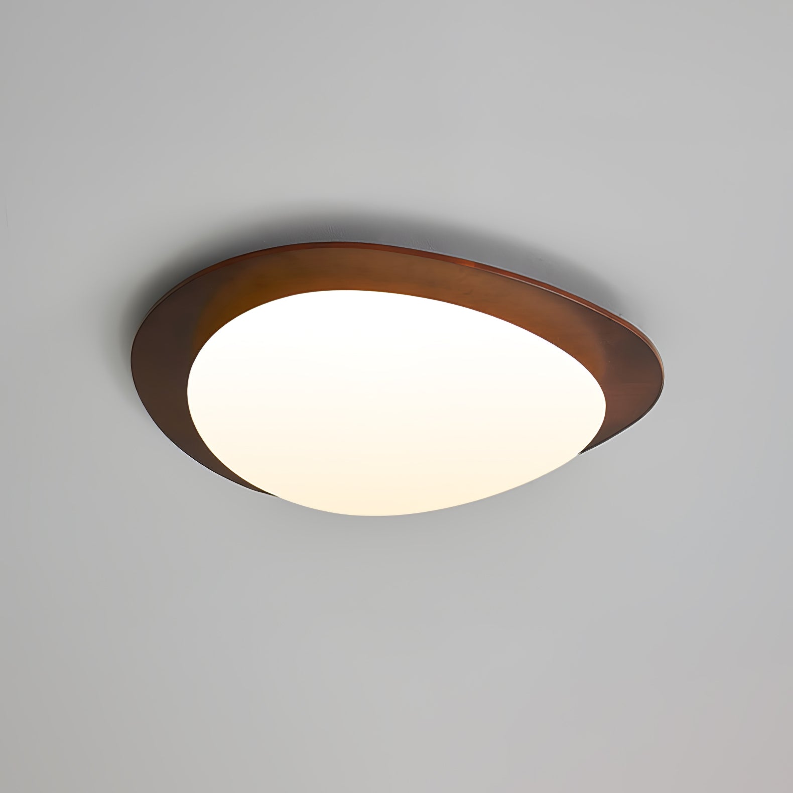 Lustra Ceiling Light Wooden Walnut Pebble