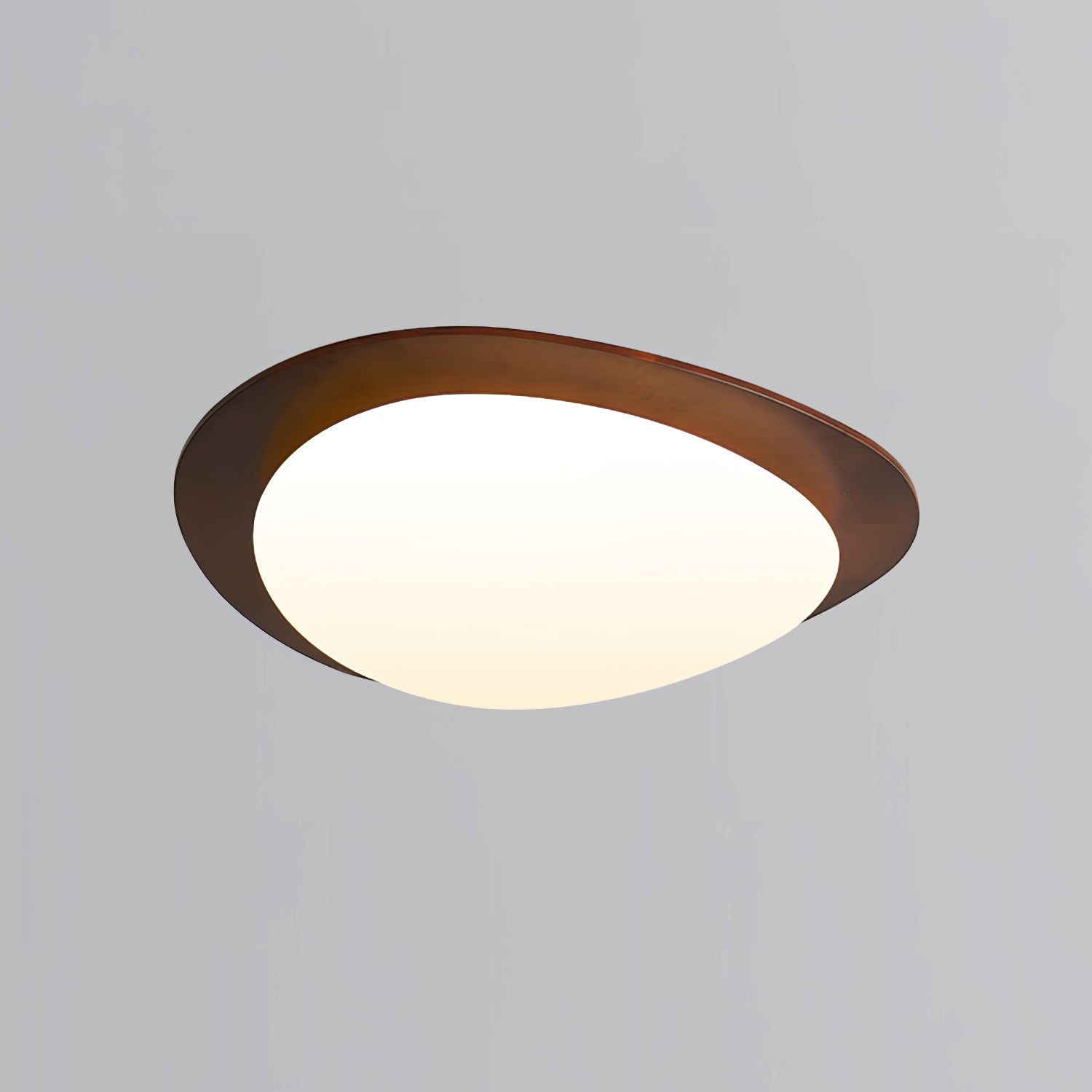 Lustra Ceiling Light Wooden Walnut Pebble