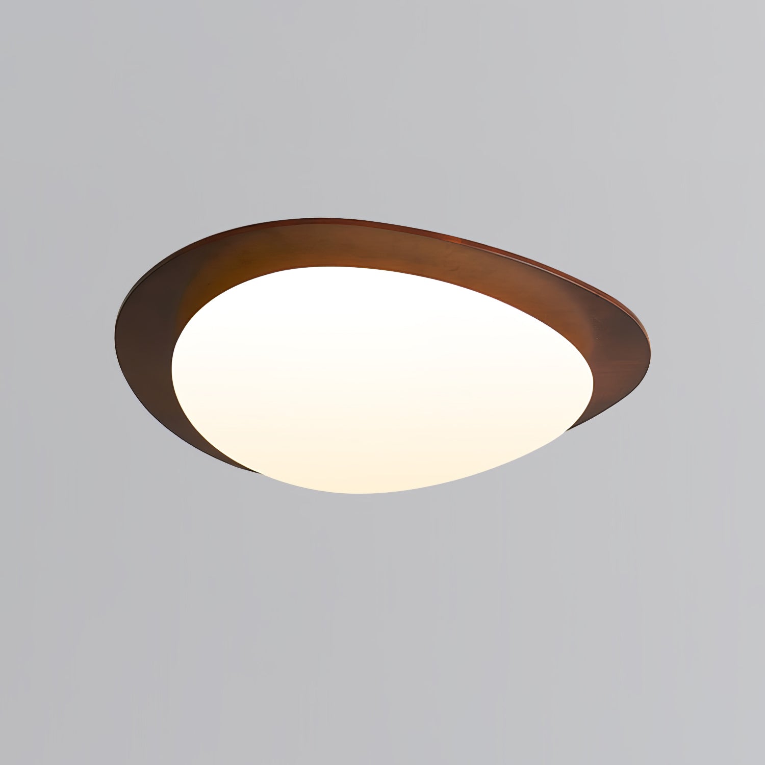 Lustra Ceiling Light Wooden Walnut Pebble