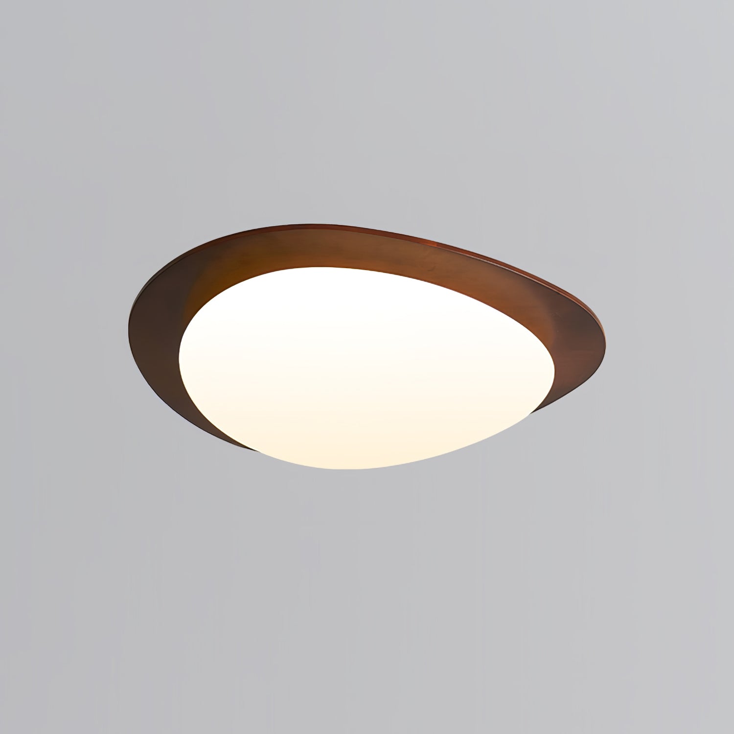 Lustra Ceiling Light Wooden Walnut Pebble
