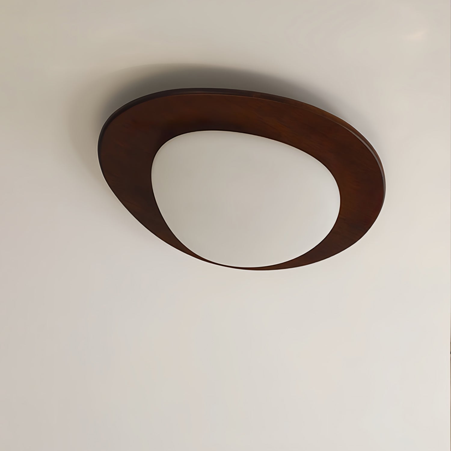 Lustra Ceiling Light Wooden Walnut Pebble