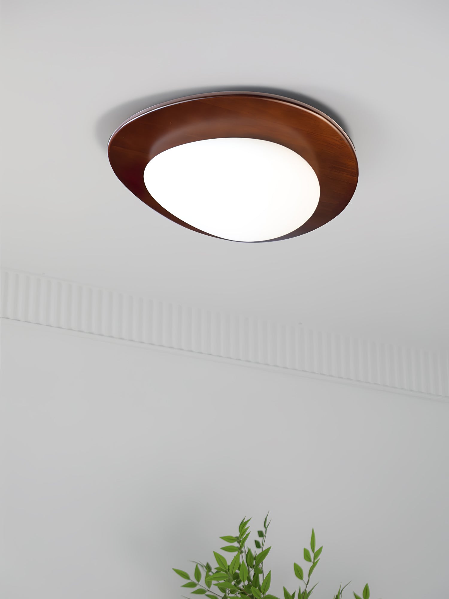 Lustra Ceiling Light Wooden Walnut Pebble