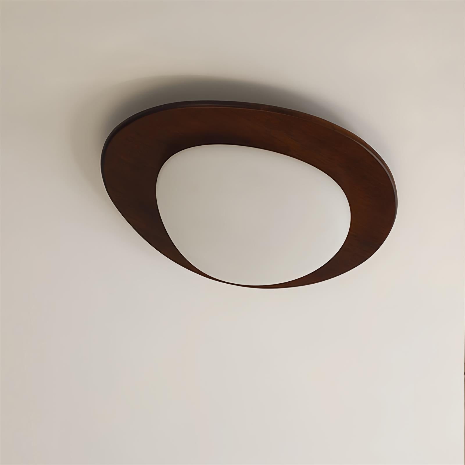 Lustra Ceiling Light Wooden Walnut Pebble
