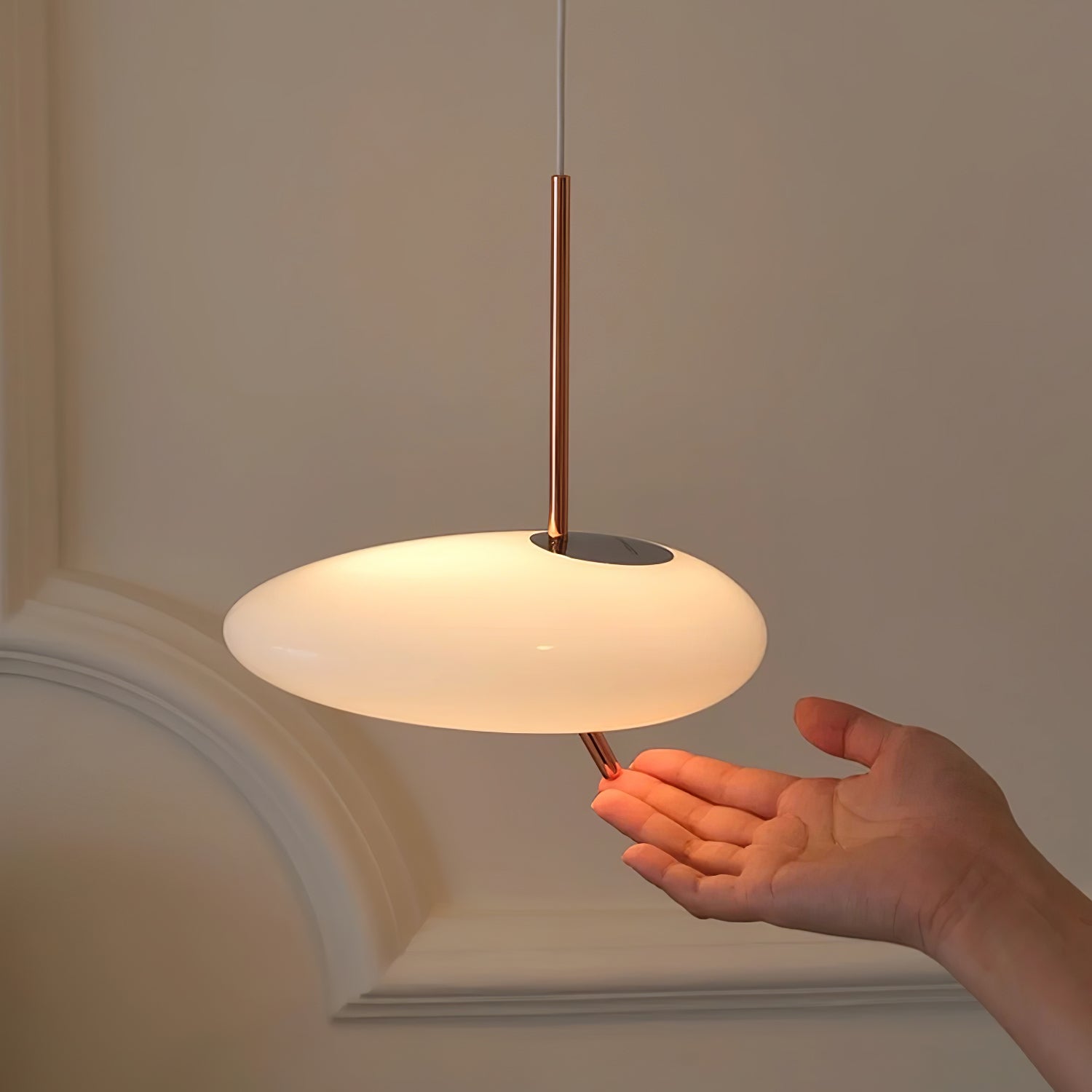 Oneli Suspension Galet Doré Rosé