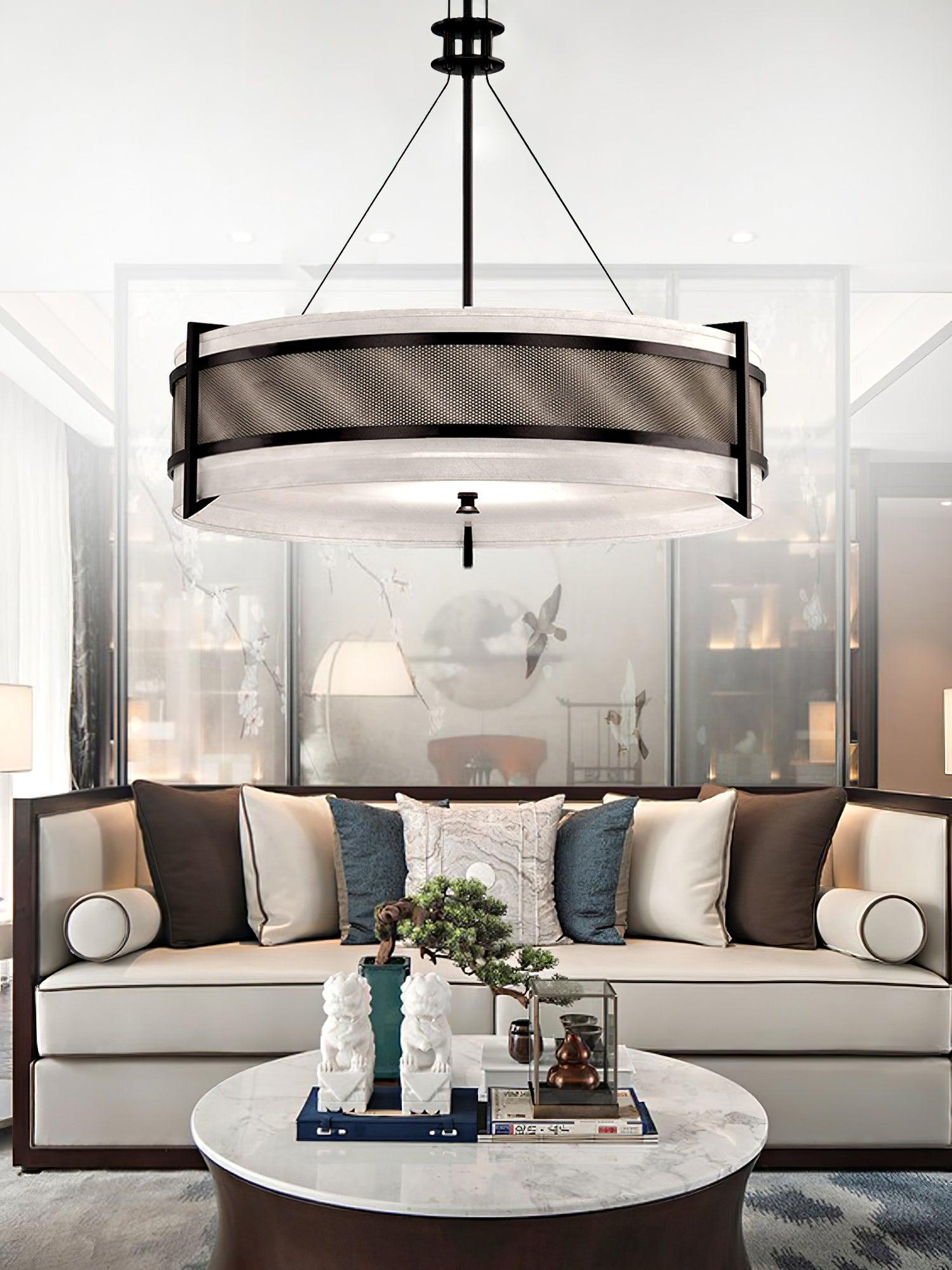 Lustra Lustre Pedesina Maille Noire LED