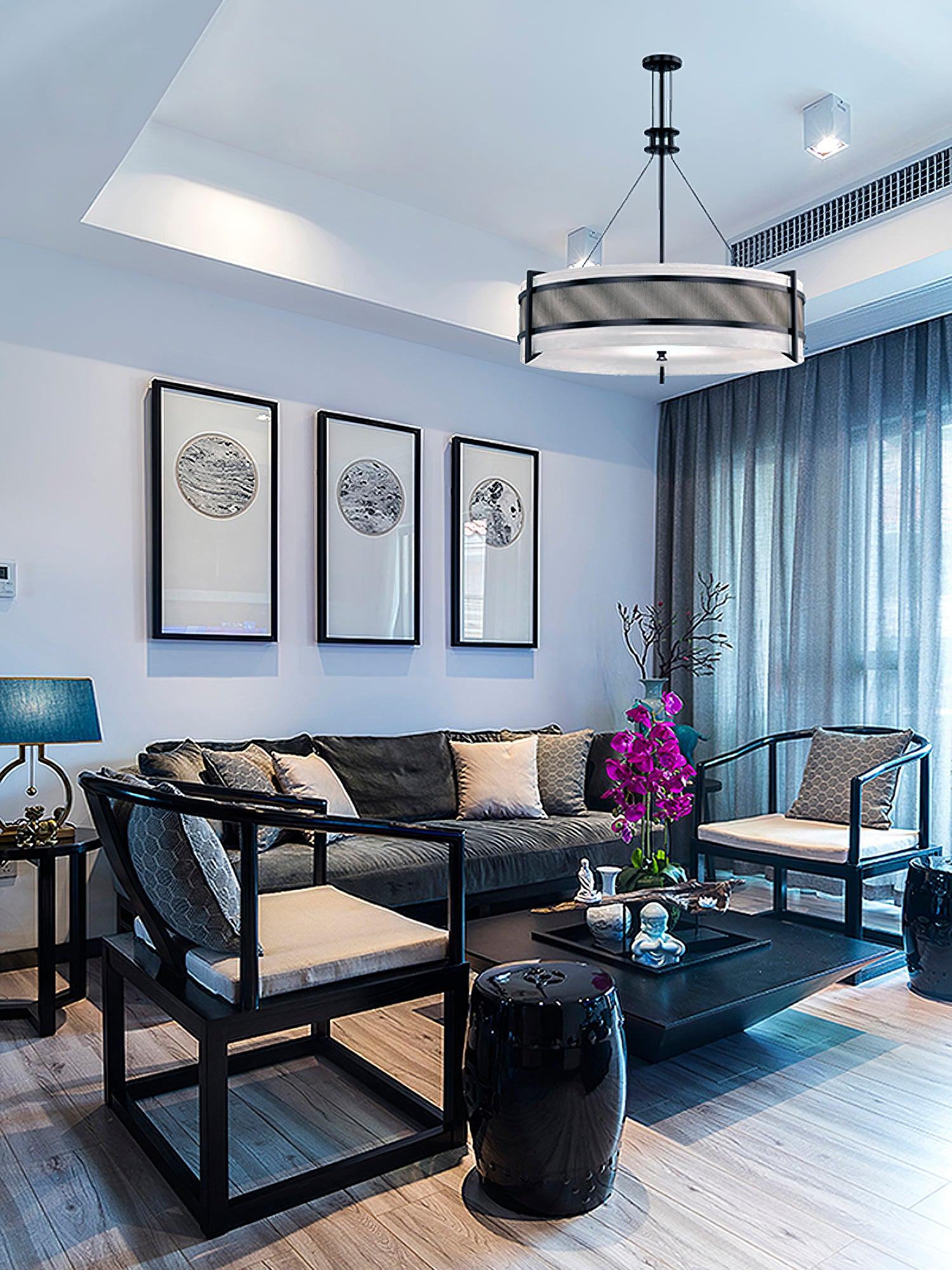 Lustra Lustre Pedesina Maille Noire LED