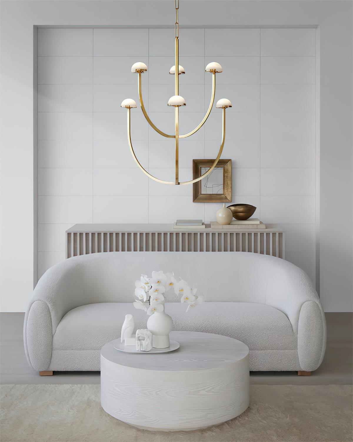 Pedra Lustre Arc Minimaliste Géométrique