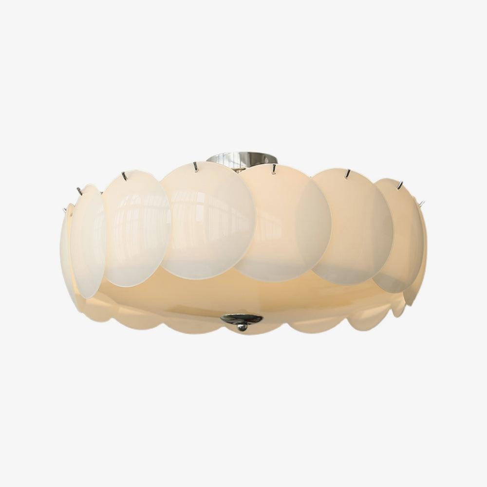 Solara Lumière de Plafond en Verre Ondulé Glamour