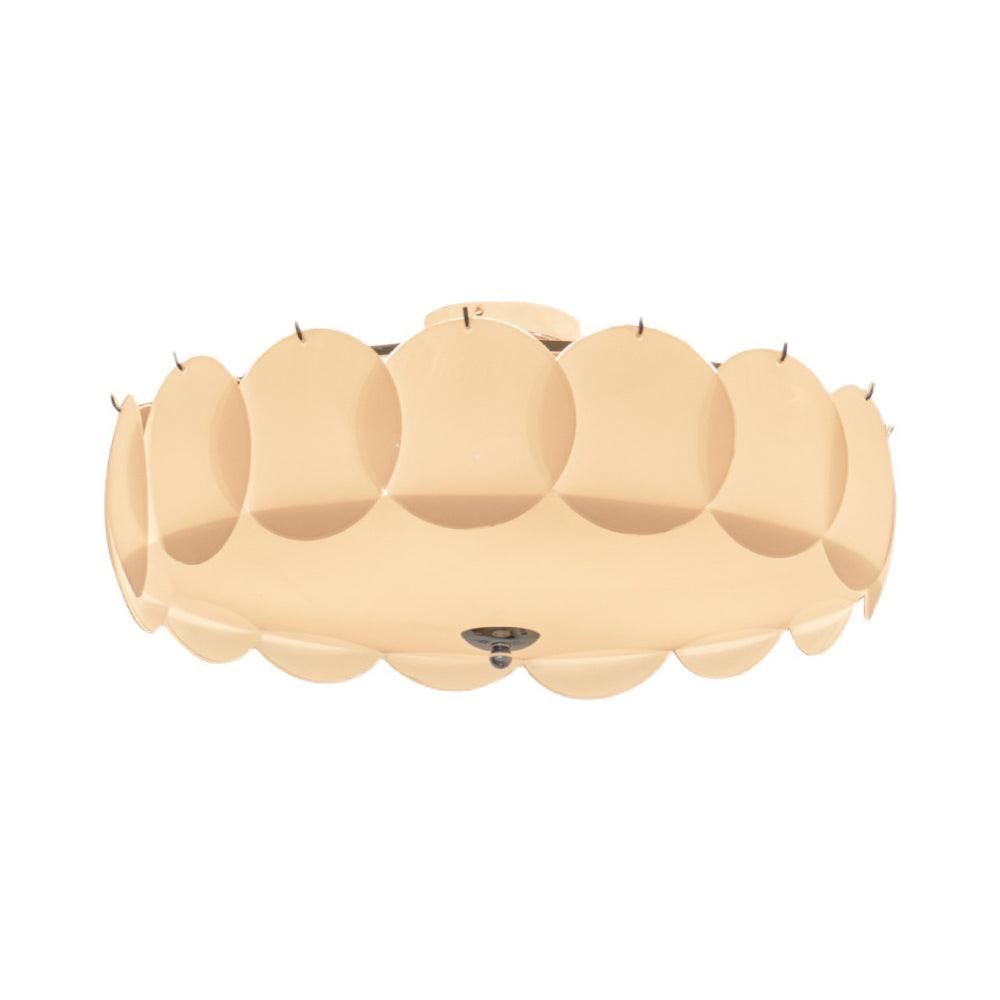 Solara Lumière de Plafond en Verre Ondulé Glamour