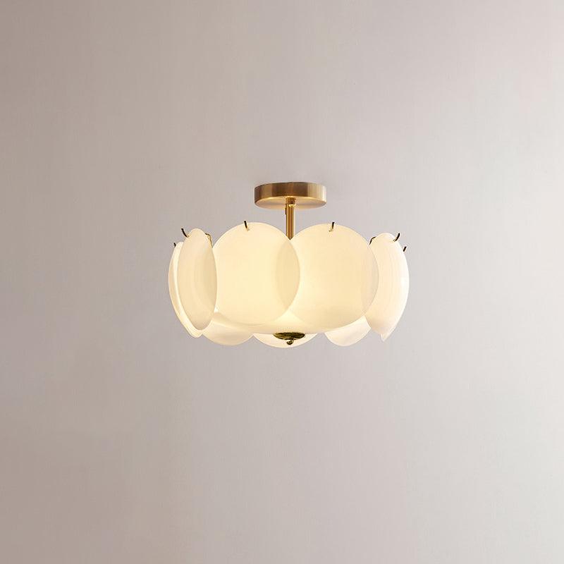 Solara Lumière de Plafond en Verre Ondulé Glamour