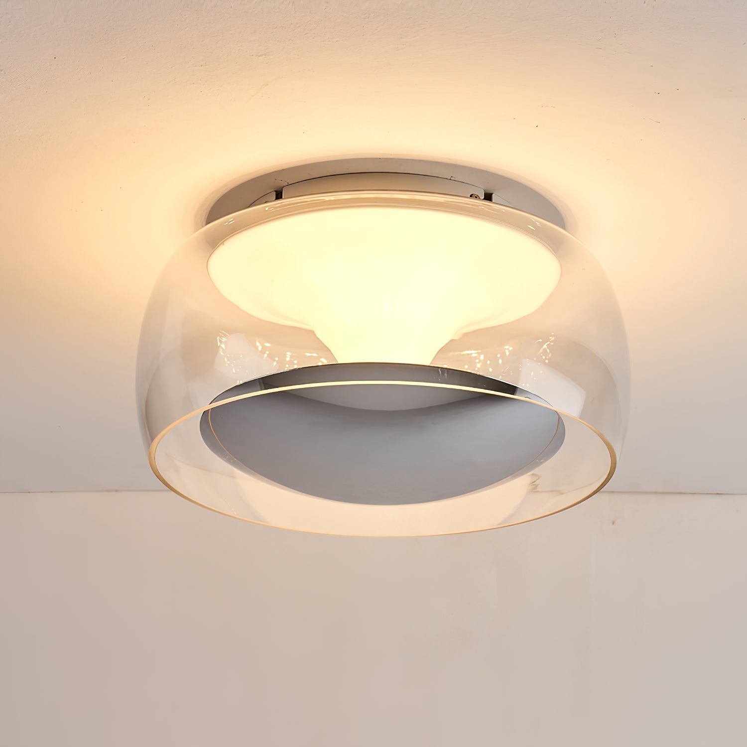 Eshair Nordic Art Pendule Verre Plafonnier Lumière