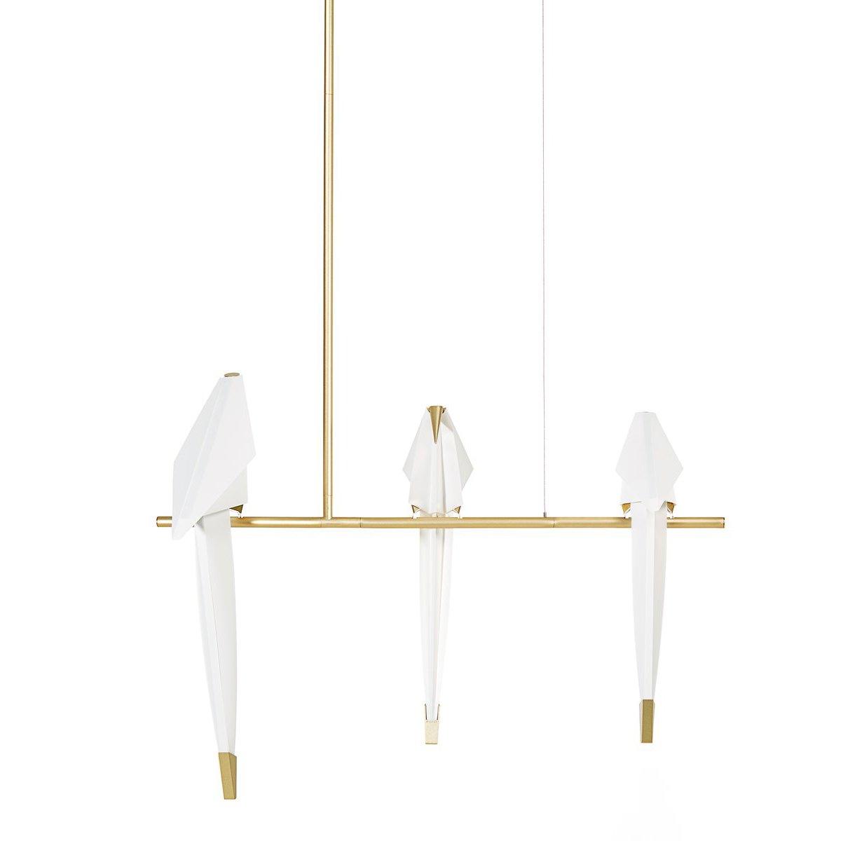 Lustra Lustre Grue en Papier Sculpturale LED
