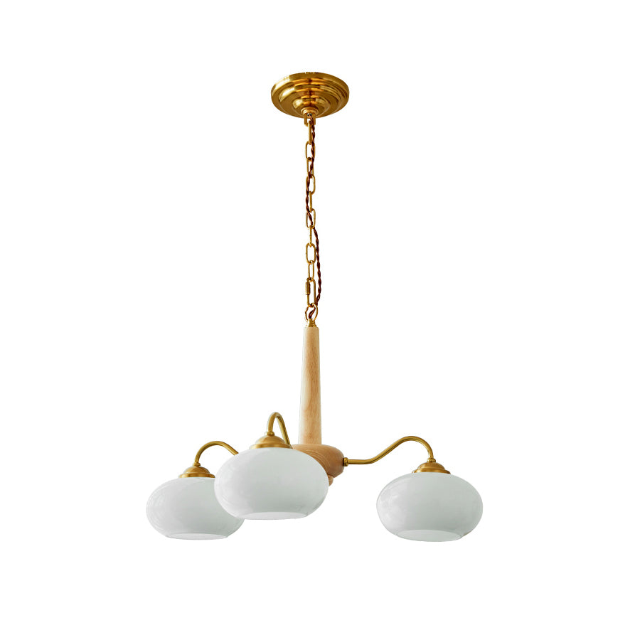 Elmiror Premium Nordic Art Wood Glass Lustre