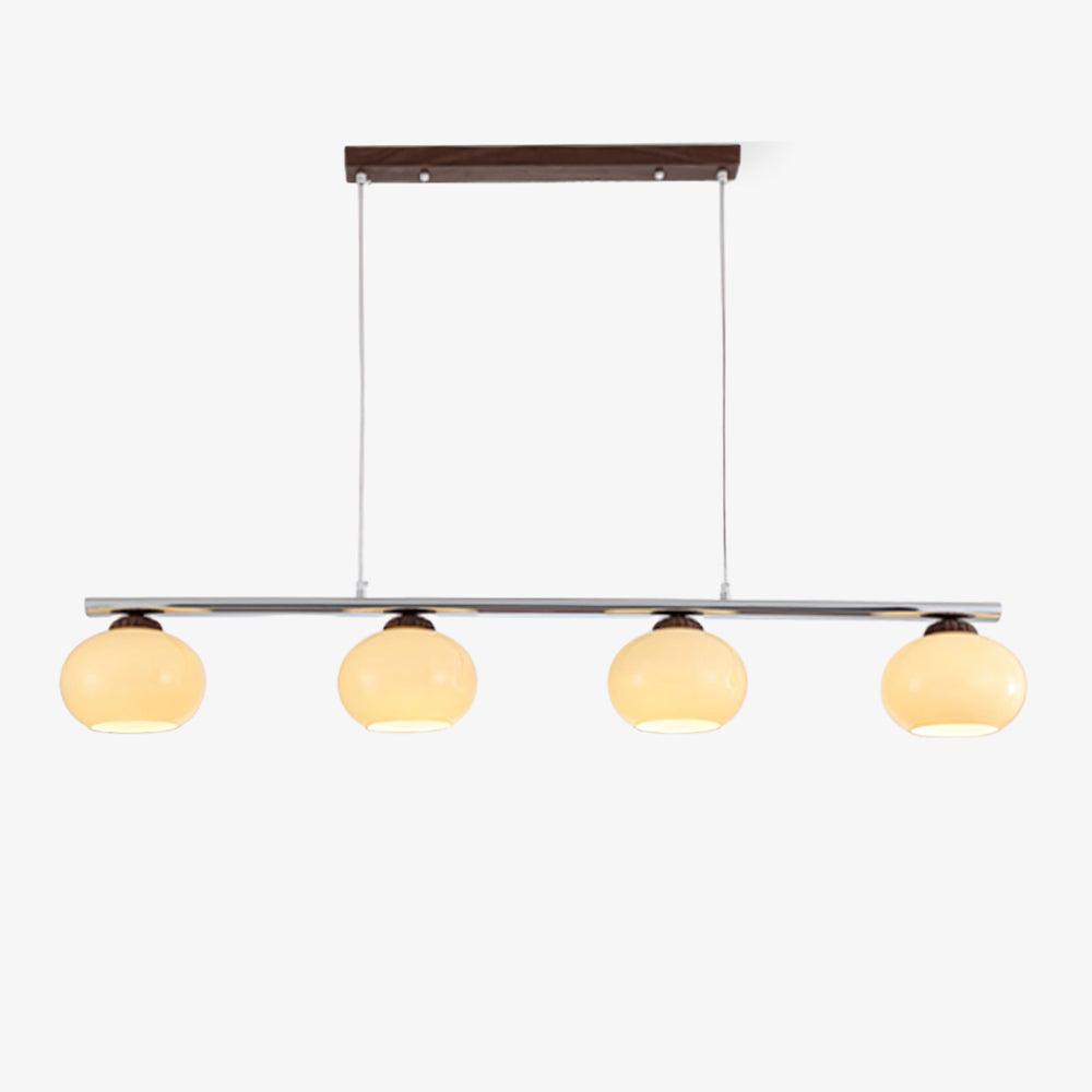 Lustra Lustre Linéaire Verre Kaki Abat-Jour