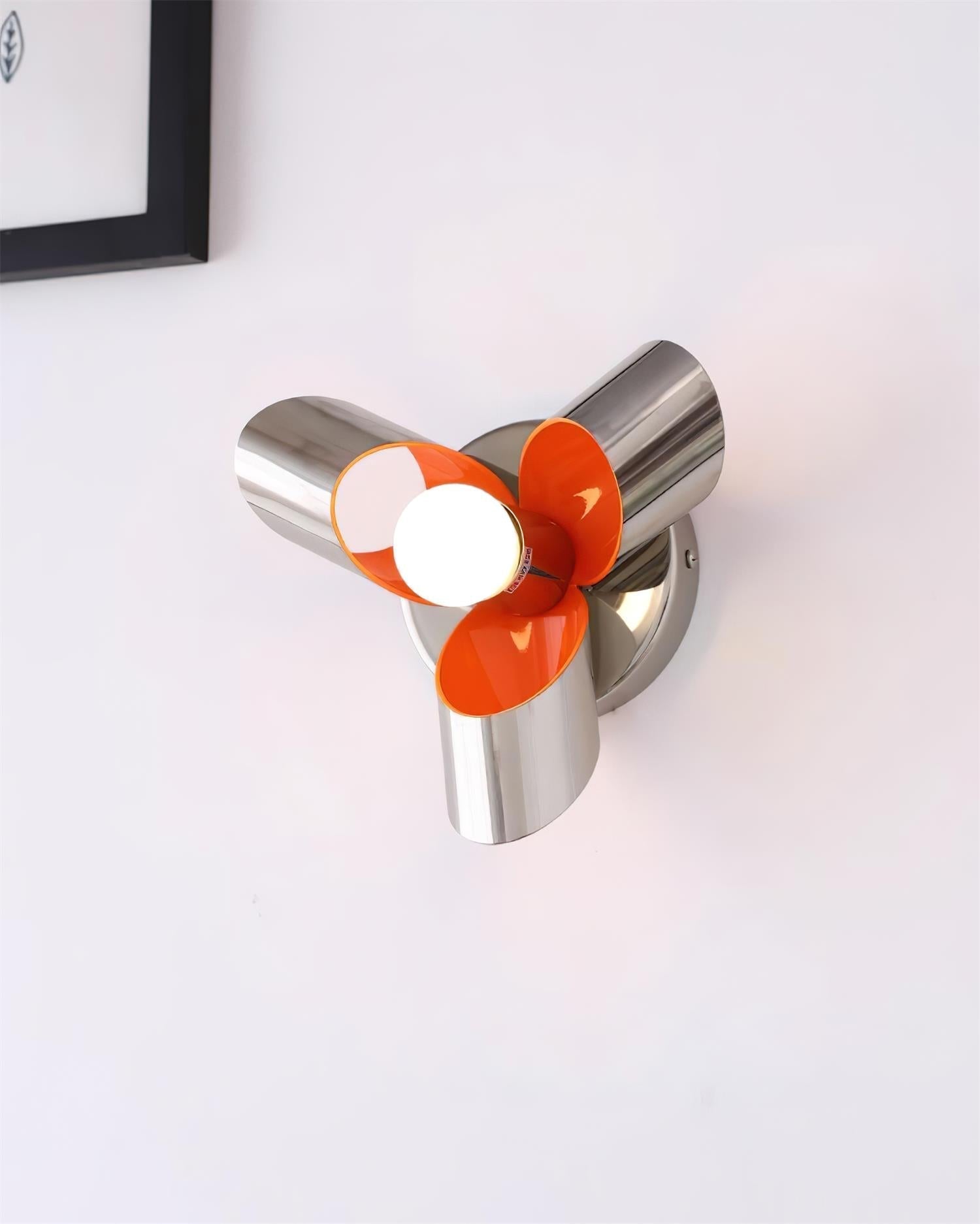 Petala Applique Murale Intérieure Pétales Orange