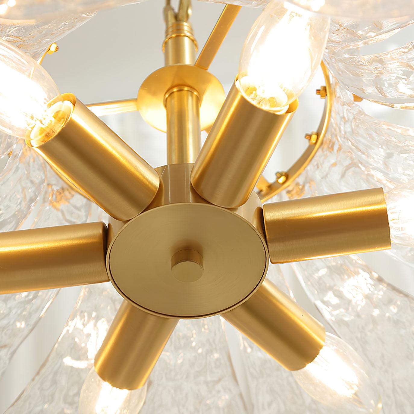 Lunace Laiton Verre Glamour Pendentif Lumière
