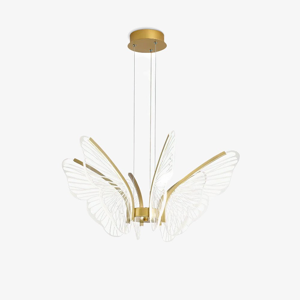 Lustra Lustre en Cristal Ailes de Papillon