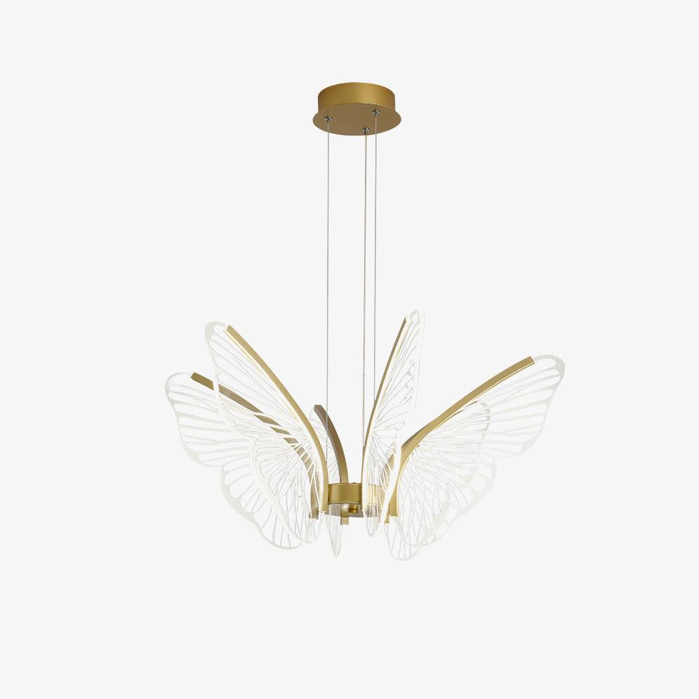 Lustra Lustre en Cristal Ailes de Papillon