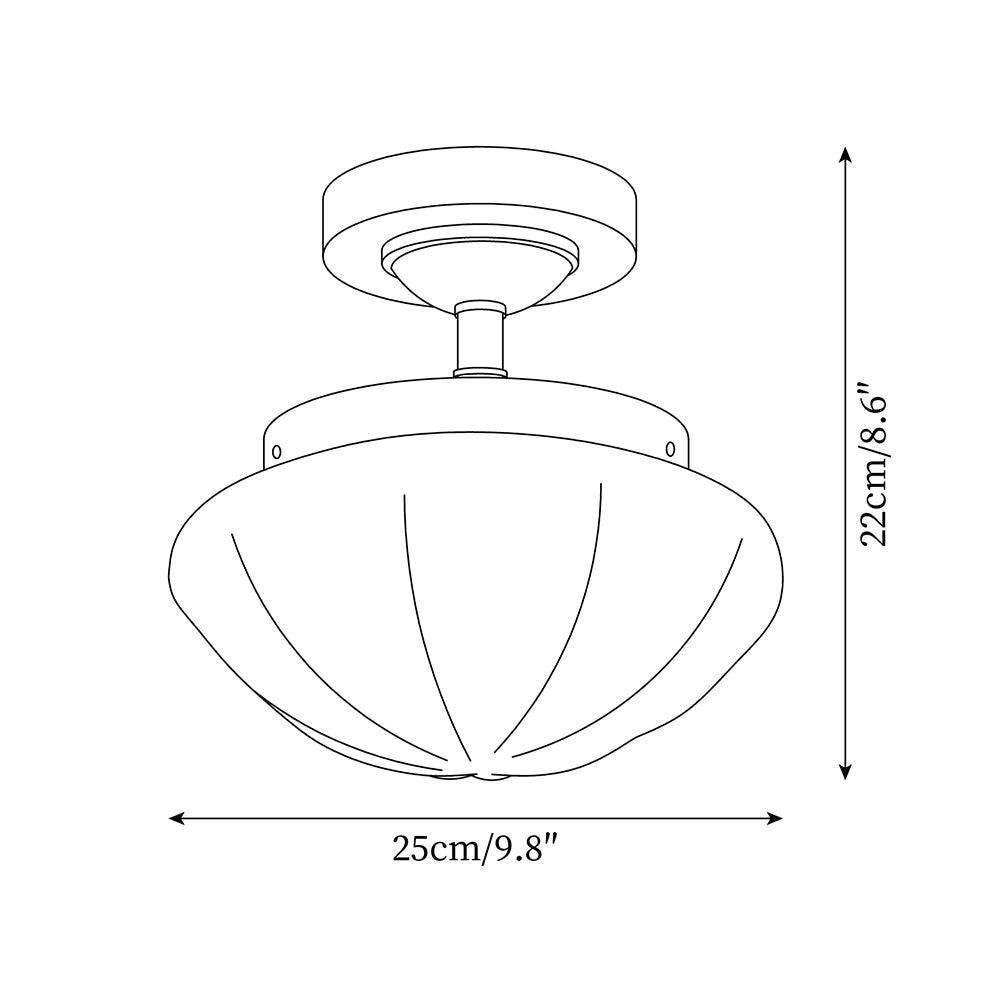Velluto Lampe Plafonnier Métal Moderne