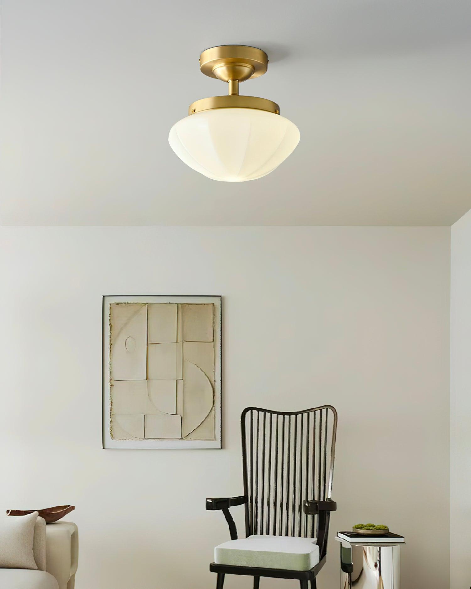 Velluto Lampe Plafonnier Métal Moderne