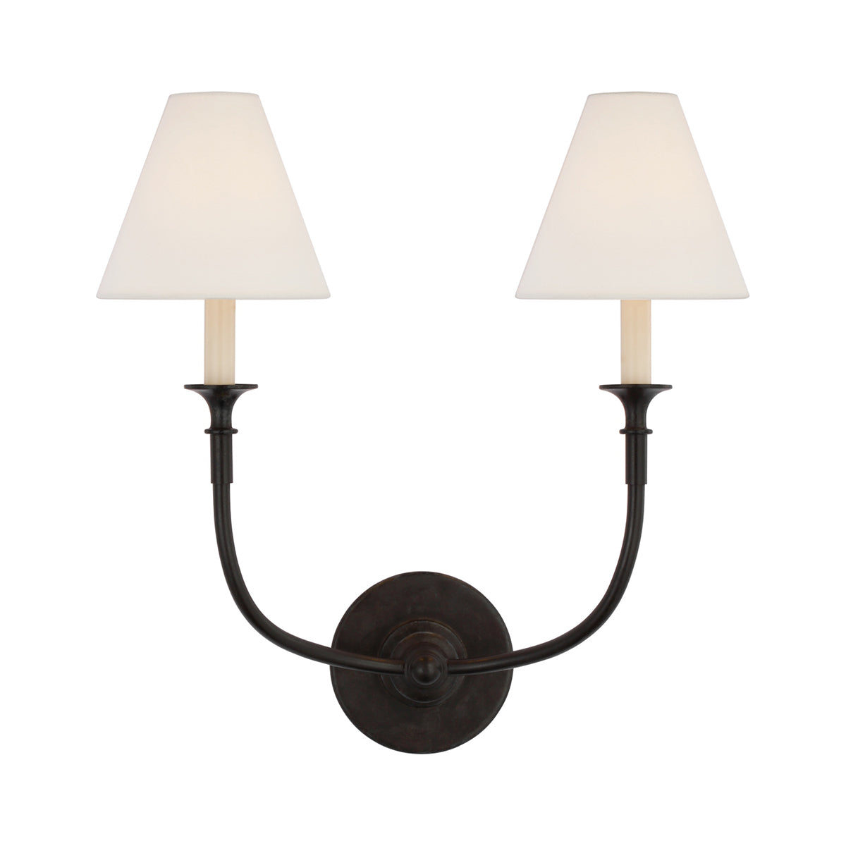 Cygnus Applique Murale Tissu Noir Minimaliste Traditionnelle Moderne