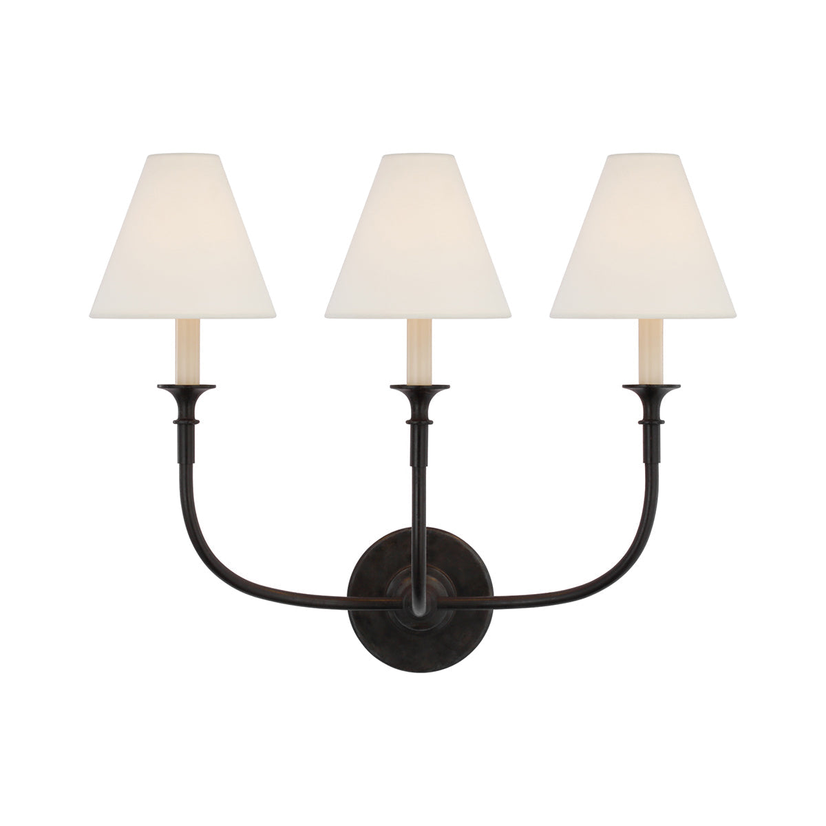 Cygnus Applique Murale Tissu Noir Minimaliste Traditionnelle Moderne