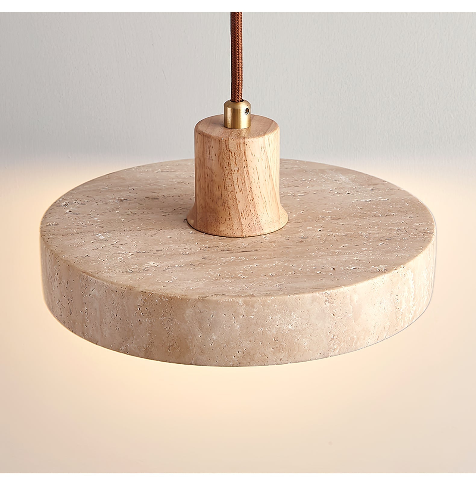 Evvynor Travertin Pendentif Lumière