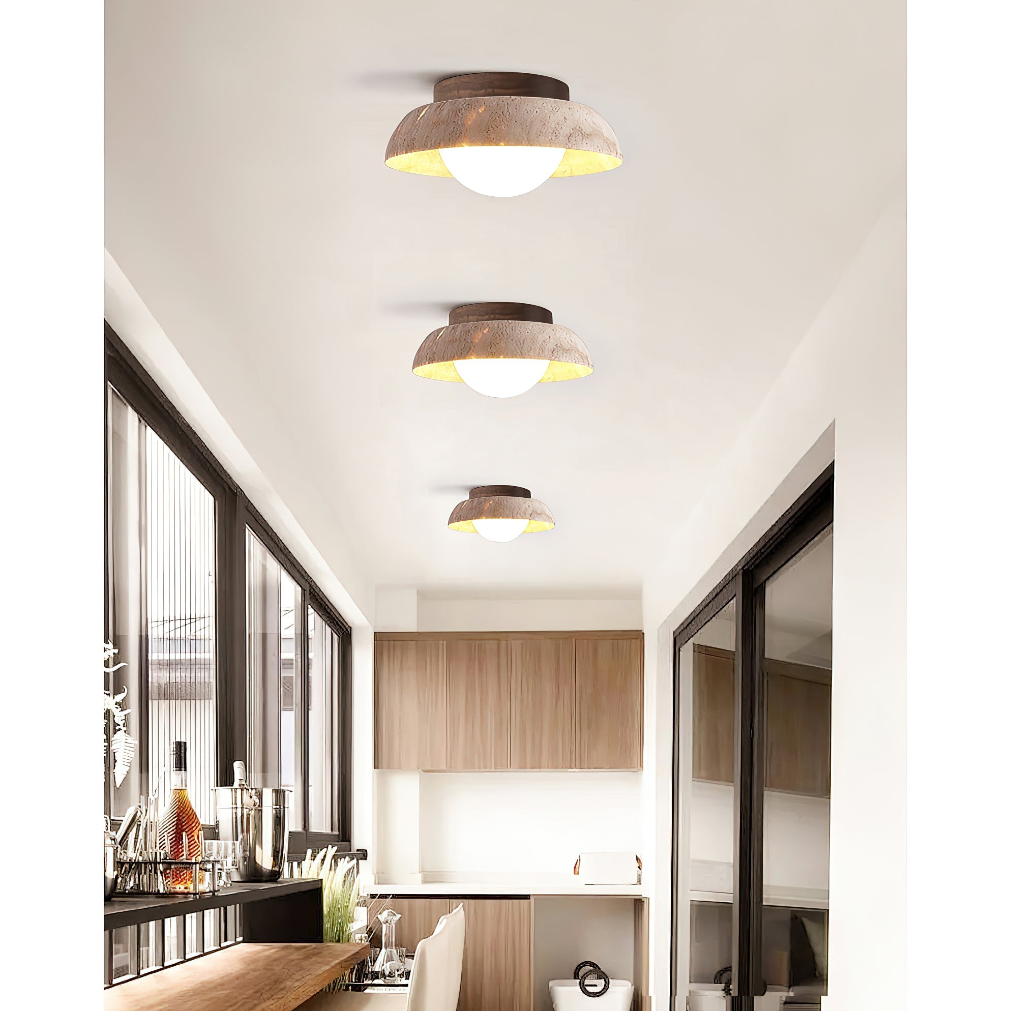 Cuvela Plafonnier Minimaliste Moderne En Travertin