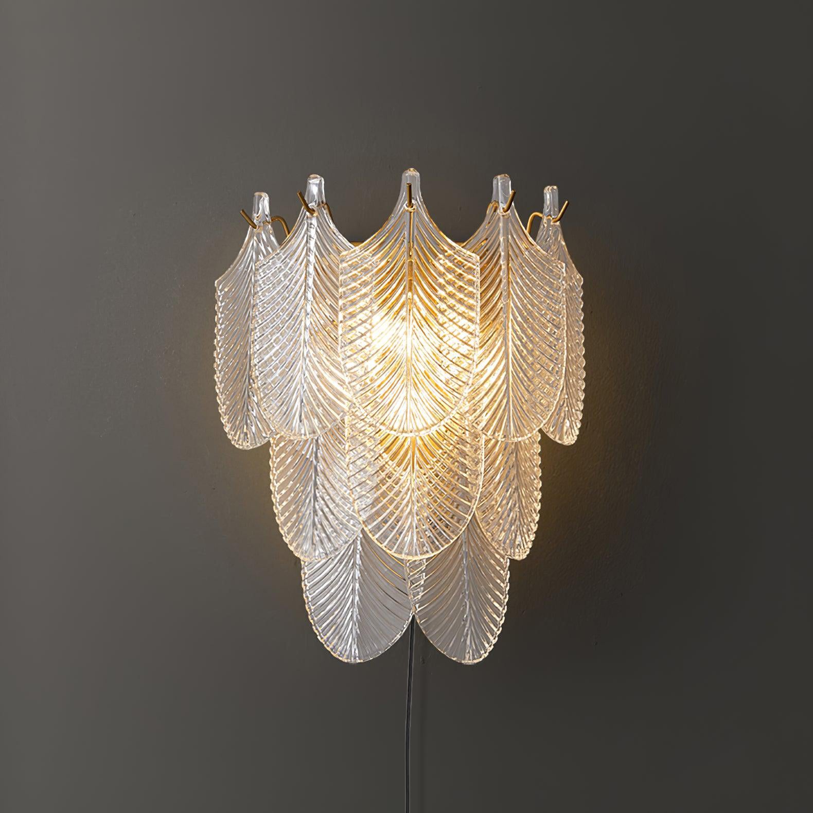Lustra Wall Sconce Brass Murano Glass