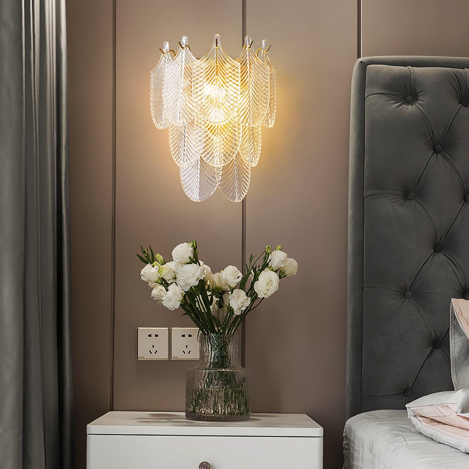 Lustra Wall Sconce Brass Murano Glass